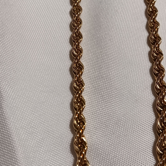 Trifari Twisted Goldtone Necklace - Picture 4 of 5